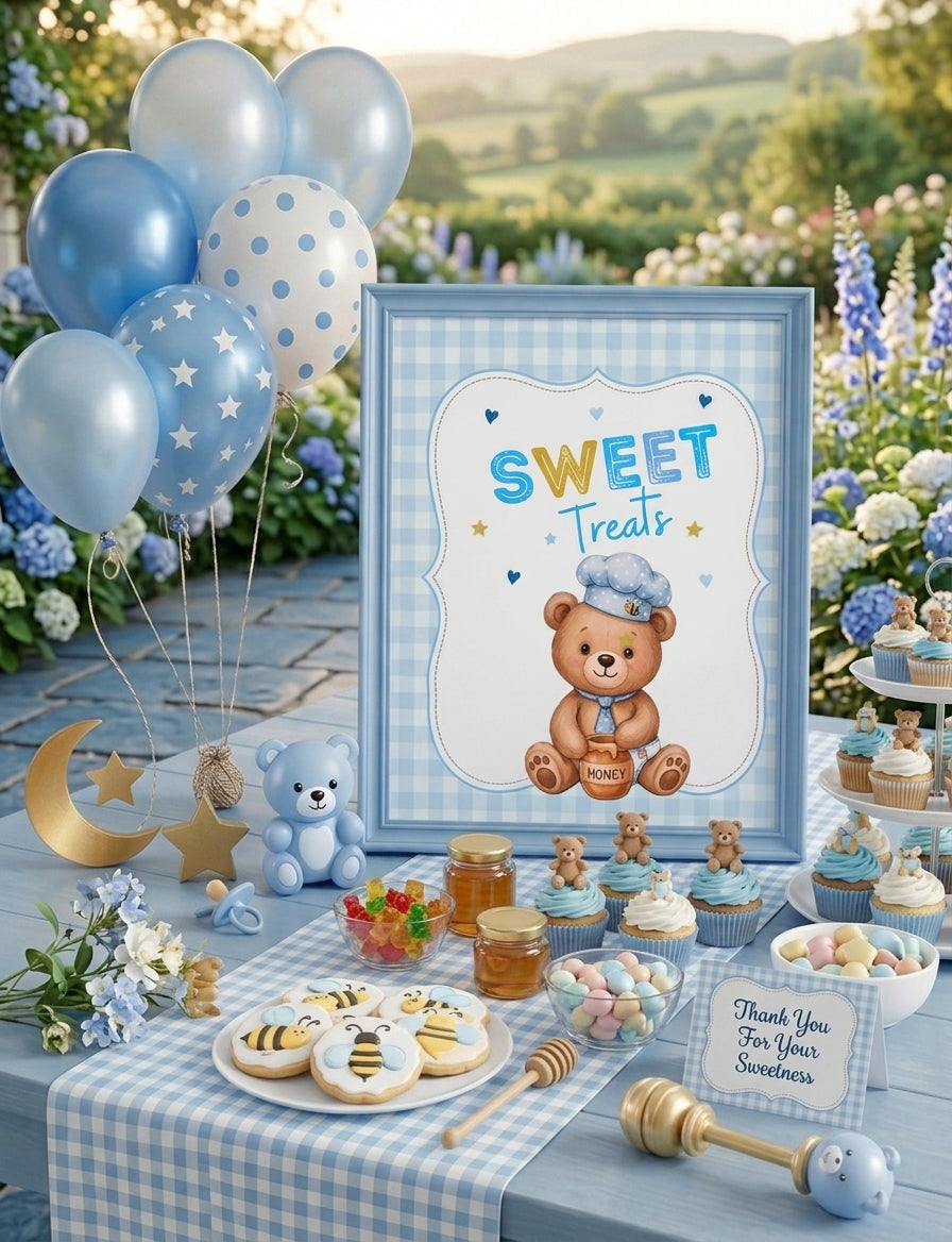 We can BEAR-ly wait - Baby Shower Invitation Pack