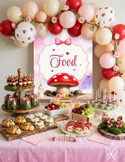Little Lady - Lady Bug Baby Shower eVite Bundle (Girl)