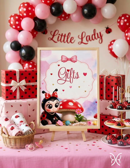 Little Lady - Lady Bug Baby Shower eVite Bundle (Girl)