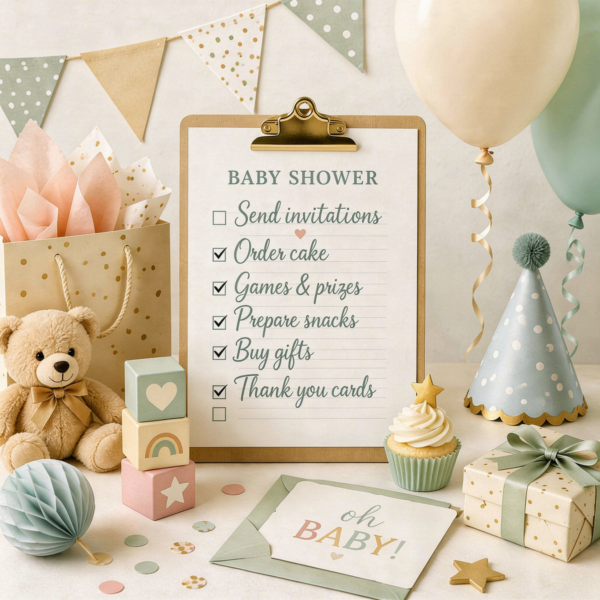 Baby Shower Planning Checklist — Free Printable
